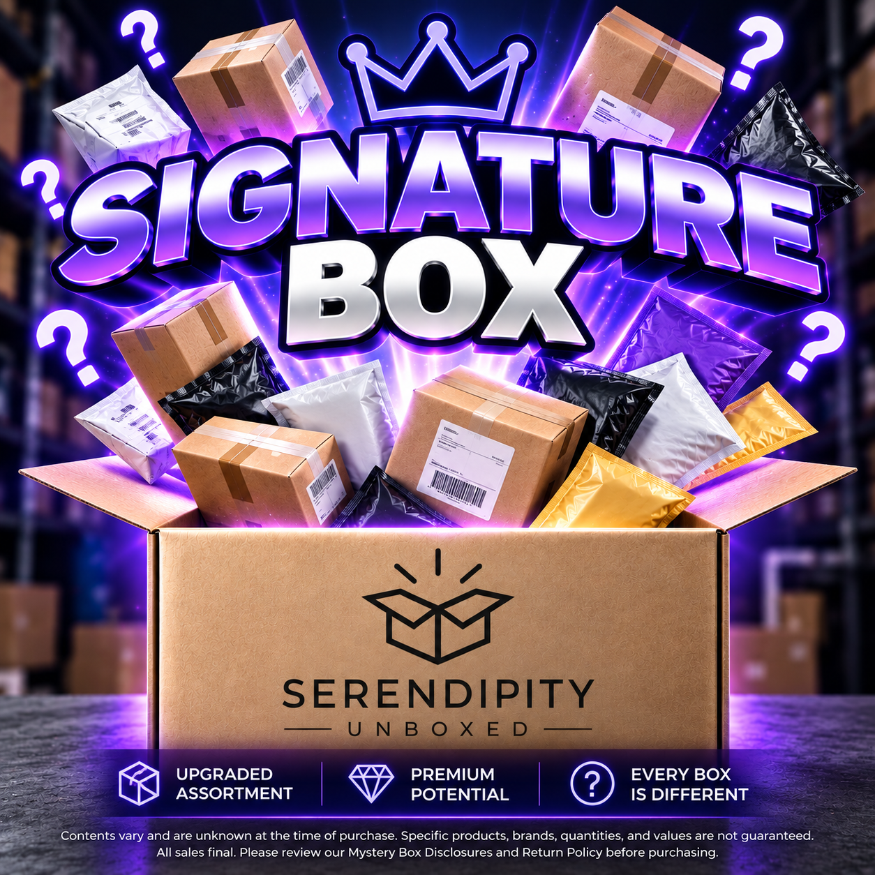 Signature Mystery Box Single (small) – Serendipity Unboxed